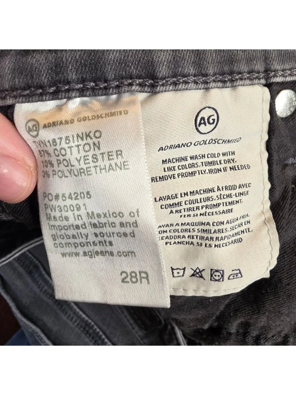 AG Adriano Goldschmied Bootcut Jeans Womens 28R Distressed Mid Rise Y2K Stretch